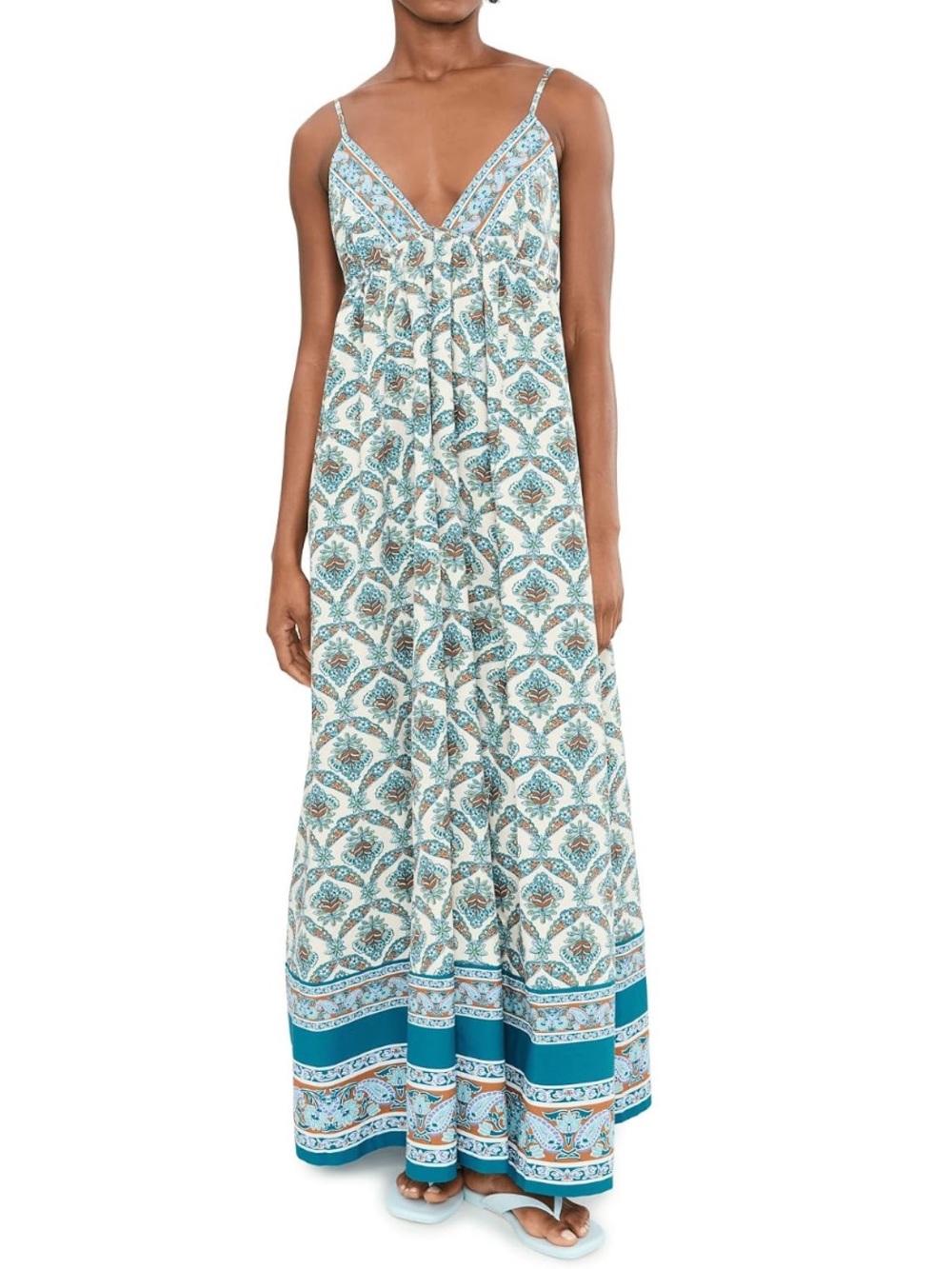 NWT Woman's Dresses Free People Sorrento Stroll Printed 💯 COTTON Large /XL